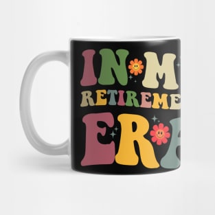 Retro Groovy In My Retirement Era Teacher Retired 2024 Mug